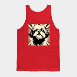 Shih Tzu Pop art - Muted Colous Tank Top